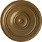 Ekena Millwork Classic Ceiling Medallion (For Canopies up to 5 1/2"), Hand-Painted Pale Gold, 21 7/8"OD x 2 3/8"P CM22CLPAS - alternate 1